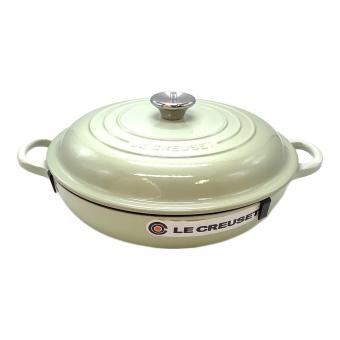 LE CREUSET (ルクルーゼ) 両手鍋 SIZE 26cm ワサビ ビュッフェ・キャセロール