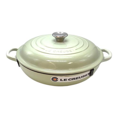 LE CREUSET (ルクルーゼ) 両手鍋 SIZE 26cm ワサビ ビュッフェ・キャセロール