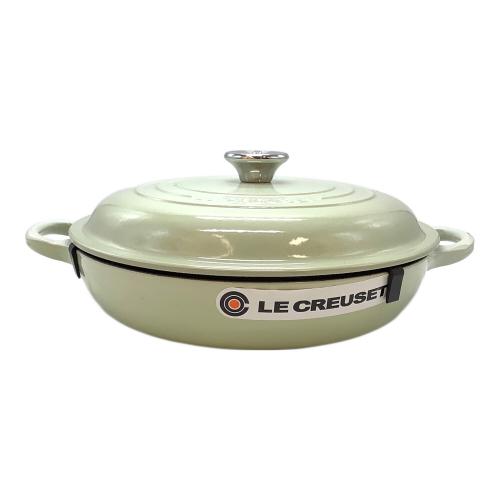 LE CREUSET (ルクルーゼ) 両手鍋 SIZE 26cm ワサビ ビュッフェ・キャセロール