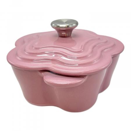 【新品・未使用】ルクルーゼ ココットダムール　アンティークピンク（16cm） LE CREUSET (ルクルーゼ) ココット・フルール ピンク｜トレファクONLINE