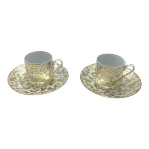 UCC (ウエジマコーヒー) コーヒーカップ&ソーサー 金銀彩珈琲豆碗皿