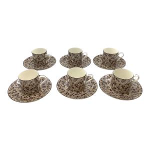 UCC (ウエジマコーヒー) コーヒーカップ&ソーサー 茶彩豆々珈琲碗皿