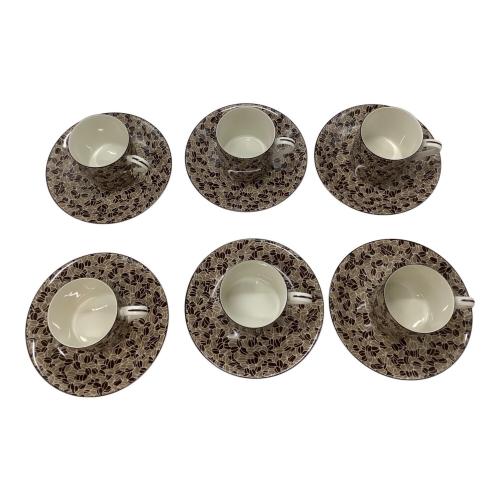 UCC (ウエジマコーヒー) コーヒーカップ&ソーサー 茶彩豆々珈琲碗皿