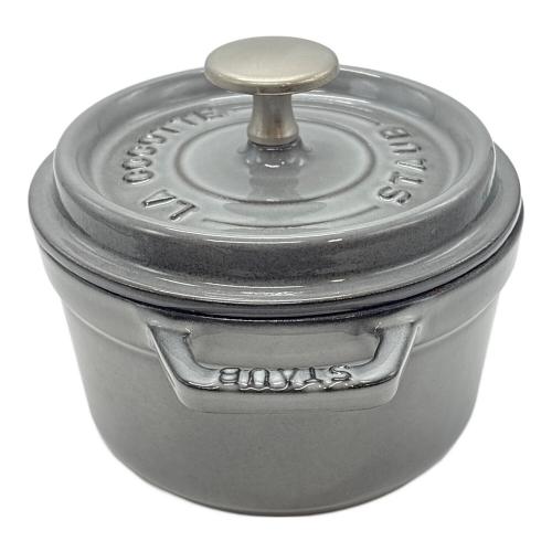 Staub (ストウブ) 両手鍋 40509-475 ピコ・ココット・ラウンド 135 14㎝ グレー