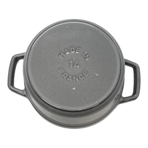 Staub (ストウブ) 両手鍋 40509-475 ピコ・ココット・ラウンド 135 14㎝ グレー
