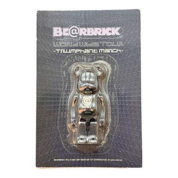 BEAR BRICK (ベアブリック) 招き猫ペコちゃん 福銀メッキ 1000