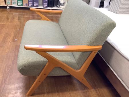 unico/ウニコ ファニート 4人掛けダイニングソファセットカバー付き アイアン脚 グリーン 中古家具 店頭引取歓迎 R8652 ウニコunico ダイニングソファ unico/ウニコ ファニート 4人掛け