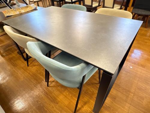 ニトリ ダイニング5点セット 51 グレー セーラル150