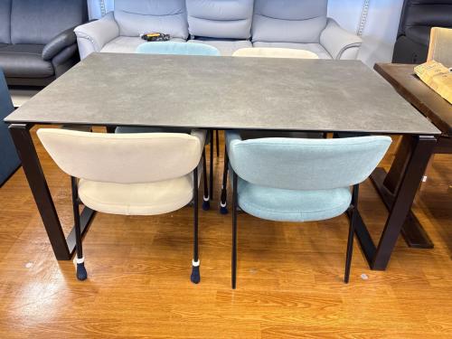 ニトリ ダイニング5点セット 51 グレー セーラル150