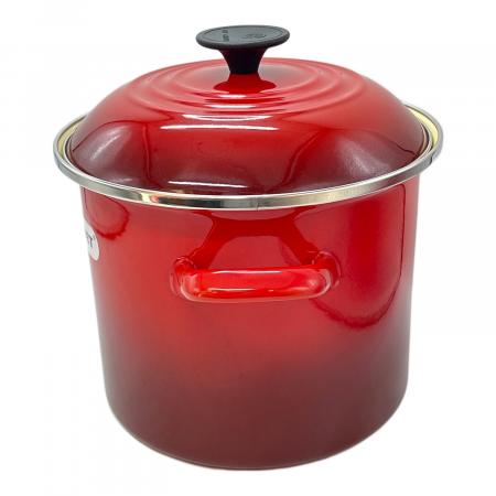 LE CREUSET (ルクルーゼ) 両手鍋 レッド ストックポット｜トレファクONLINE