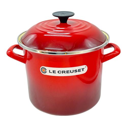 LE CREUSET (ルクルーゼ) 両手鍋 レッド ストックポット