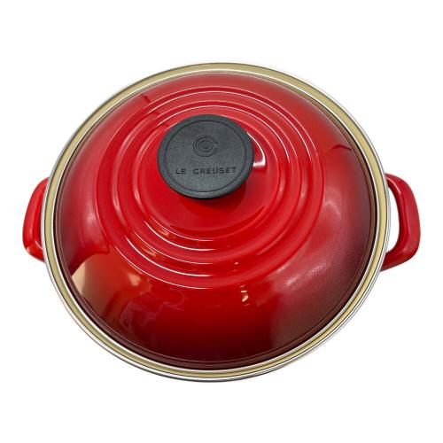 LE CREUSET (ルクルーゼ) 両手鍋 レッド ストックポット