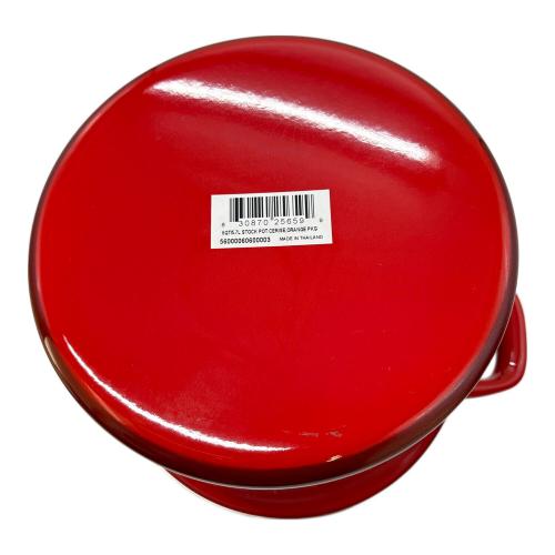 LE CREUSET (ルクルーゼ) 両手鍋 レッド ストックポット