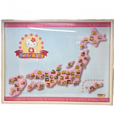 ご当地キティ 日本都道府県 日本地図 ピンバッジ コレクションボード サンリオ ご当地キティ日本地図 サンリオグッズ｜トレファクONLINE