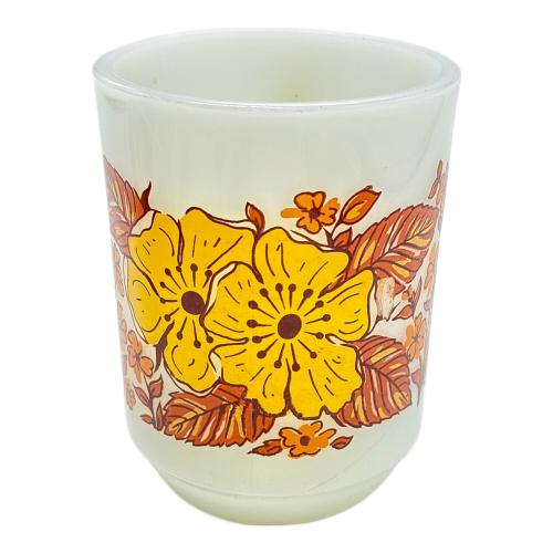 Fire King (ファイヤーキング) マグカップ フラワー柄