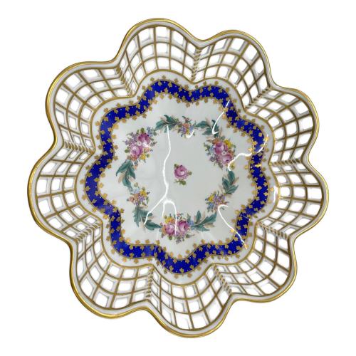 Dressden 陶器バスケット ドレスデン