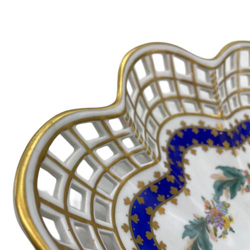 Dressden 陶器バスケット ドレスデン