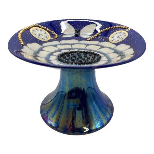 ARABIA (アラビア) 脚付プレート Birger Kaipiainen コバルトブルー §