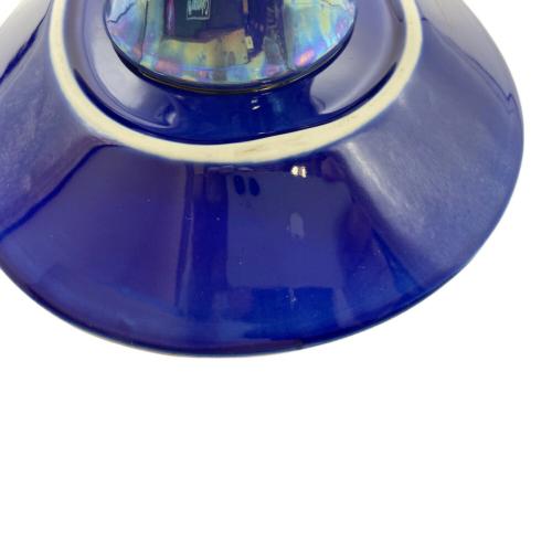 ARABIA (アラビア) 脚付プレート Birger Kaipiainen コバルトブルー §