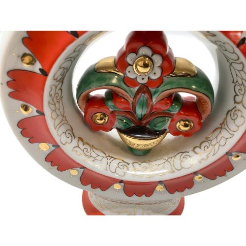 デカンタ ロモノーソフ ロシア製 レッド 鶏