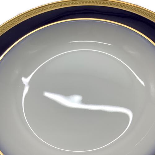 大倉陶園 (オオクラトウエン) スープ皿 22.5cm ロイヤルブルークラウン (瑠璃エンボス)