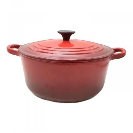 LE CREUSET (ルクルーゼ) 両手鍋 22cm レッド ココット・ロンド