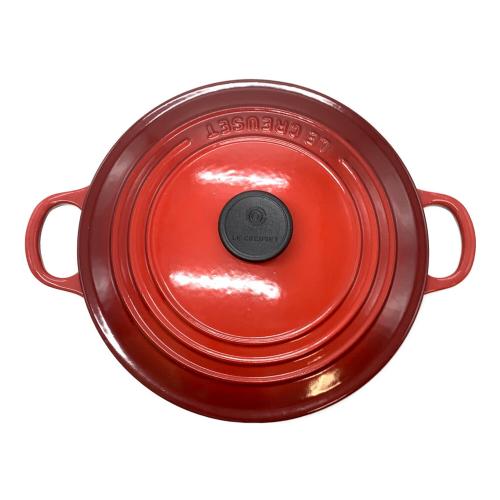 LE CREUSET (ルクルーゼ) 両手鍋 22cm レッド ココット・ロンド