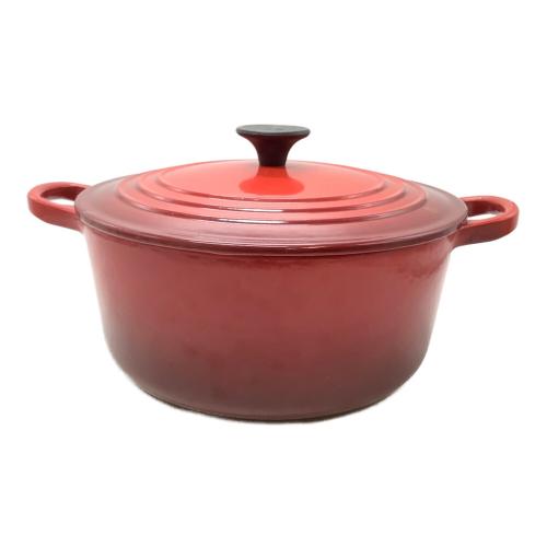 LE CREUSET (ルクルーゼ) 両手鍋 22cm レッド ココット・ロンド