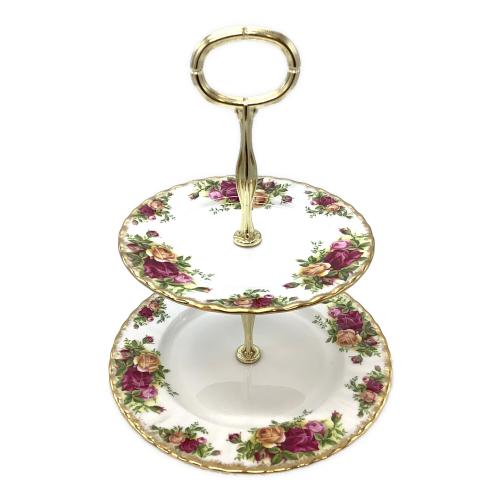 ROYAL ALBERT (ロイヤルアルバート) ケーキスタンド 2段  オールドカントリーローズ