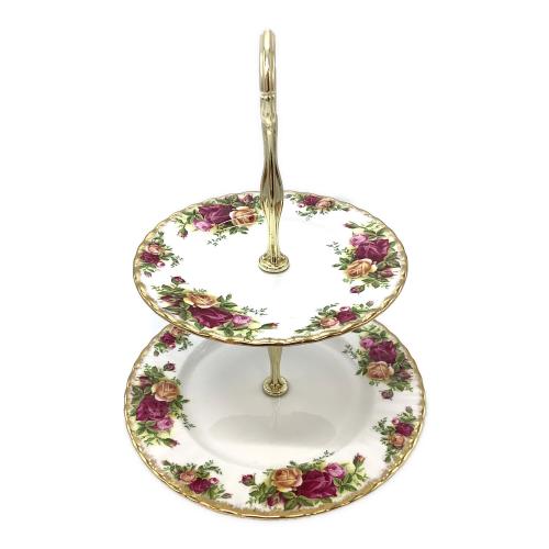 ROYAL ALBERT (ロイヤルアルバート) ケーキスタンド 2段  オールドカントリーローズ
