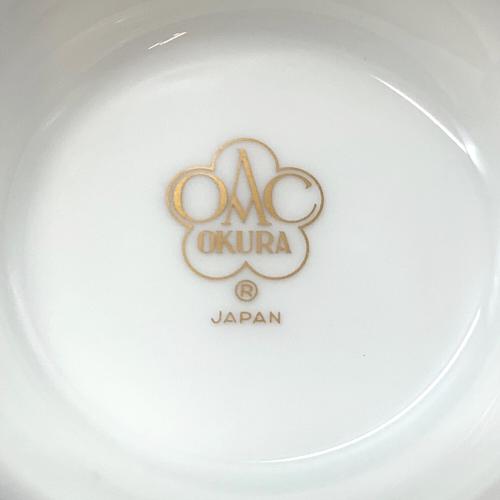 大倉陶園 (オオクラトウエン) カップ&ソーサー ロイヤルブルークラウン (瑠璃エンボス)