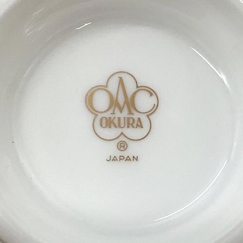 大倉陶園 (オオクラトウエン) カップ&ソーサー ロイヤルブルークラウン (瑠璃エンボス)