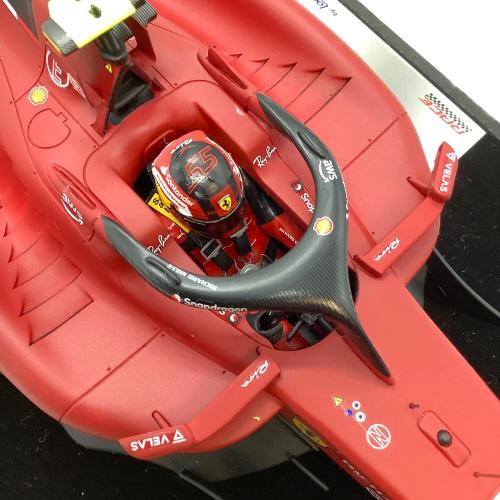 ルックスマート フェラーリ F1-75 モデルカー LS18F1043 1/18 F1 イギリスGP ウィナー #55 C.サインツ.Jr.