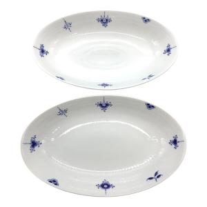 ROYAL COPENHAGEN (ロイヤル・コペンハーゲン) オーバルディッシュ ブルーパルメッテ・ブロッサム