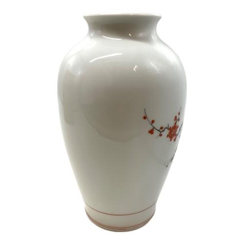 花瓶 錦梅鳥花 ヨゴレ有