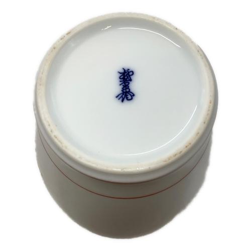 花瓶 錦梅鳥花 ヨゴレ有