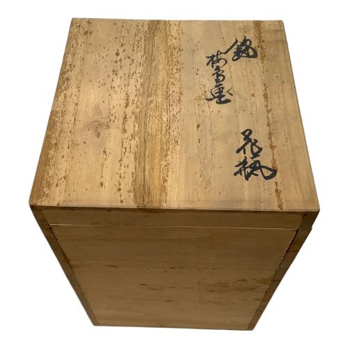 花瓶 錦梅鳥花 ヨゴレ有