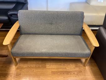 Chitano (チターノ) 2人掛けソファー 50 グレー×ナチュラル