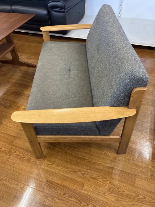 Chitano (チターノ) 2人掛けソファー 50 グレー×ナチュラル