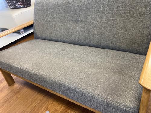 Chitano (チターノ) 2人掛けソファー 50 グレー×ナチュラル