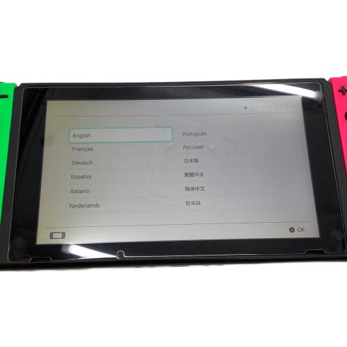 Nintendo (ニンテンドー) Nintendo Switch HAC-001 画面四隅ヤケ有・液晶左下ヒビ有