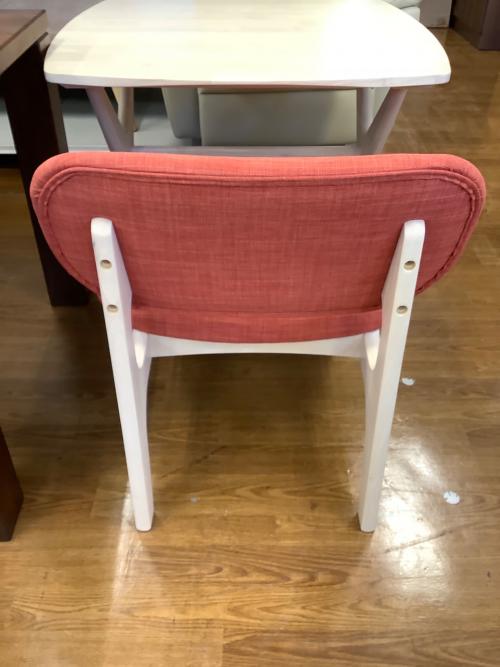 ニトリ ダイニング3点セット 68 ナチュラル×レッド リラックス