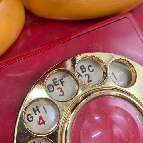 DISNEY (ディズニー) 回転ダイヤル式電話機 ミッキーマウス