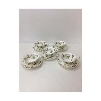 Wedgwood (ウェッジウッド) カップ&ソーサー 未使用品 ワイルドストロベリー 5Pセット 【岸和田店】