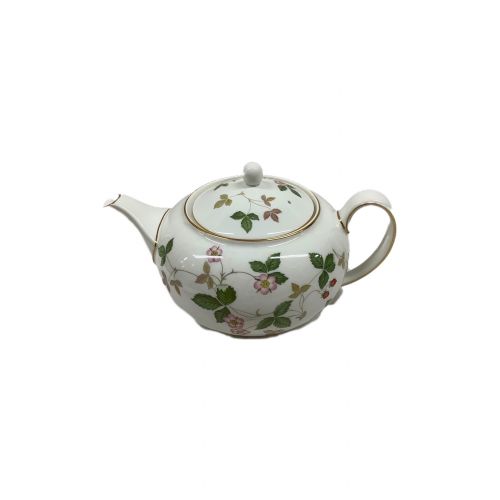 Wedgwood (ウェッジウッド) ティーポット ワイルドストロベリー 横幅24×高さ13.5cm Lサイズ 1200cc