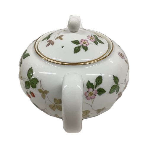 Wedgwood (ウェッジウッド) ティーポット ワイルドストロベリー 横幅24×高さ13.5cm Lサイズ 1200cc