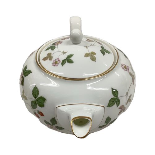 Wedgwood (ウェッジウッド) ティーポット ワイルドストロベリー 横幅24×高さ13.5cm Lサイズ 1200cc
