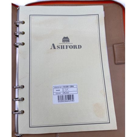 ASHFORD (アシュフォード) 手帳 オレンジ
