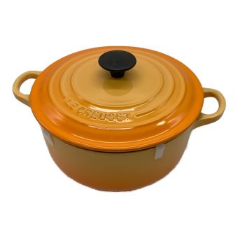 LE CREUSET (ルクルーゼ) 両手鍋 オレンジブロッサム 20cm 2.4L