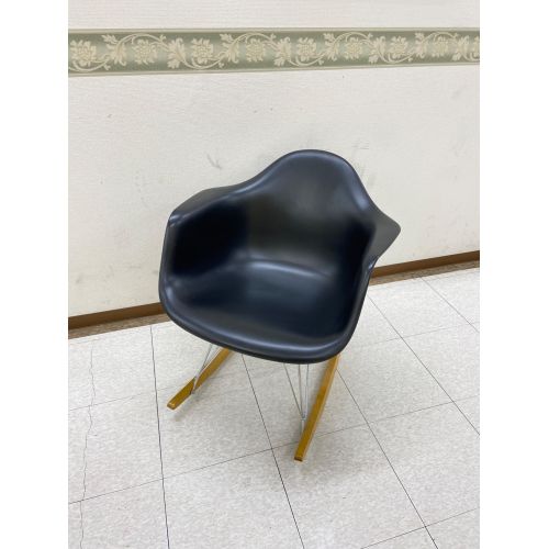 Herman Miller (ハーマンミラー) ロッキングシェルチェア ブラック Eames Molded Plastic Arm Shell Chair ロッカーベース